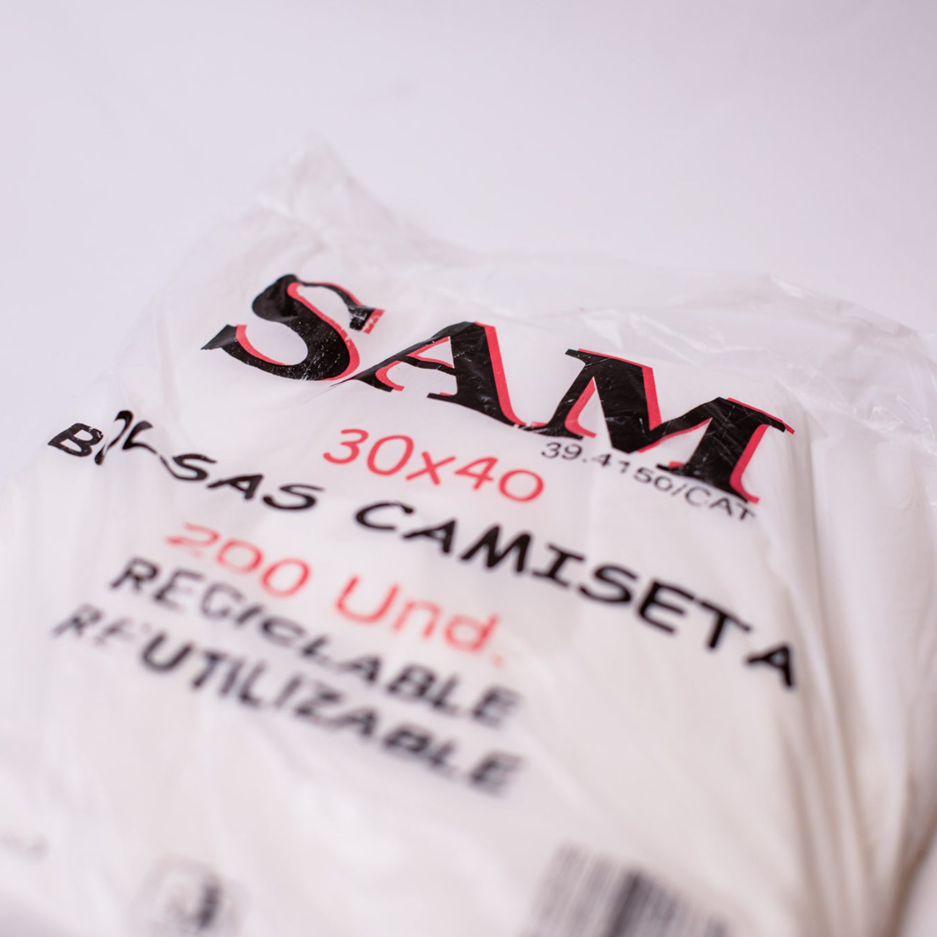 Bolsa Camiseta Reciclable SAM 30x40 - Imagen 2