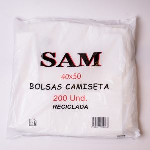 Bolsa Camiseta Reciclada SAM 40x50