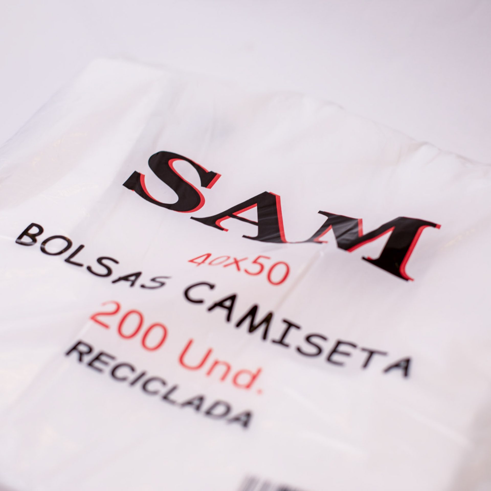 Bolsa Camiseta Reciclada SAM 40x50 - Imagen 2