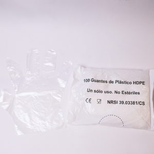 Guantes de Plástico HDPE Desechables