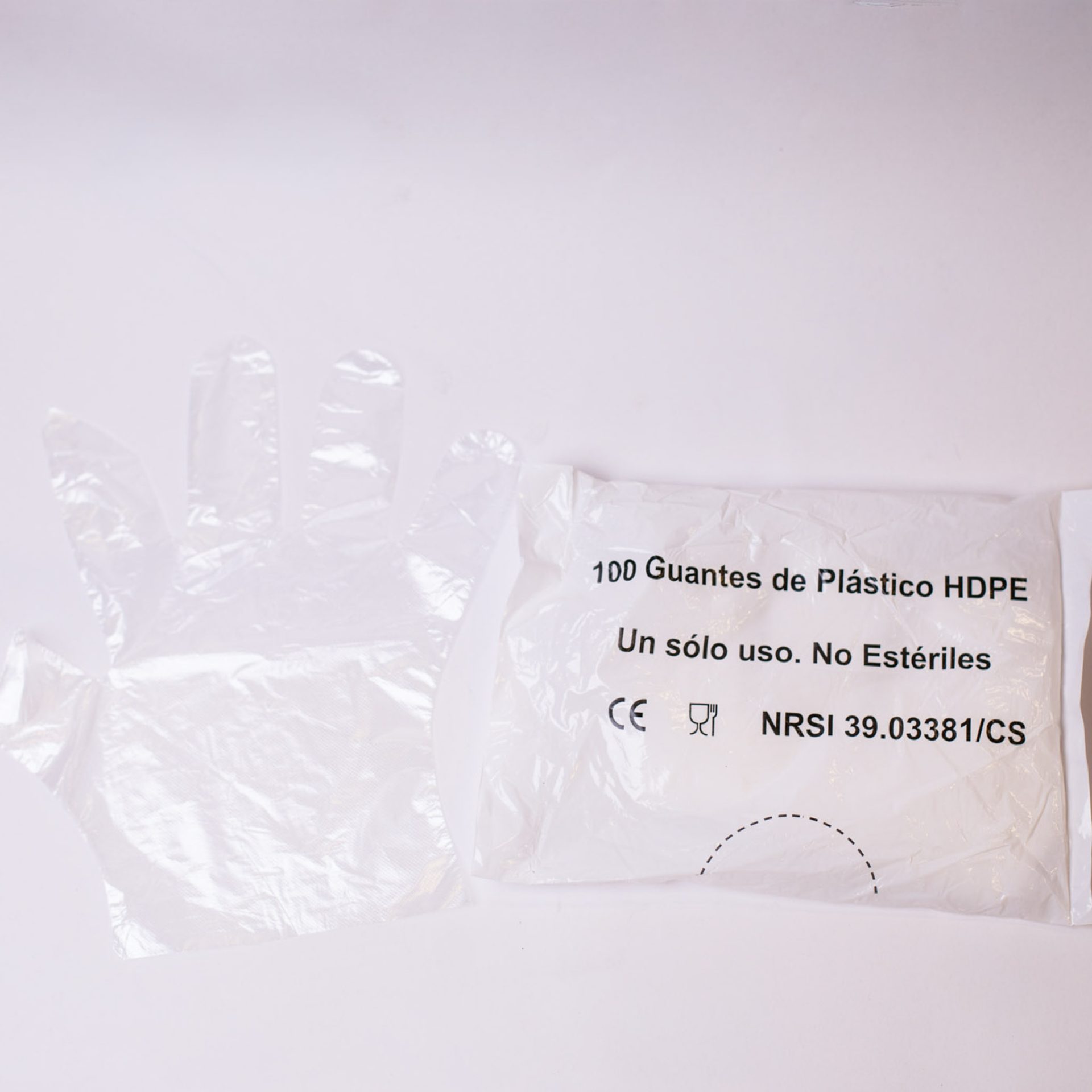 Guantes de Plástico HDPE Desechables